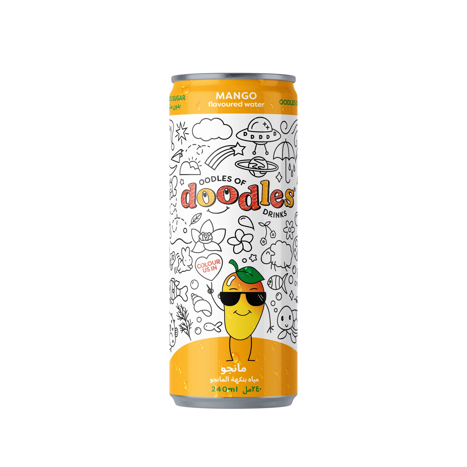 Mango flavoured water can